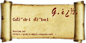 Gödri Ábel névjegykártya